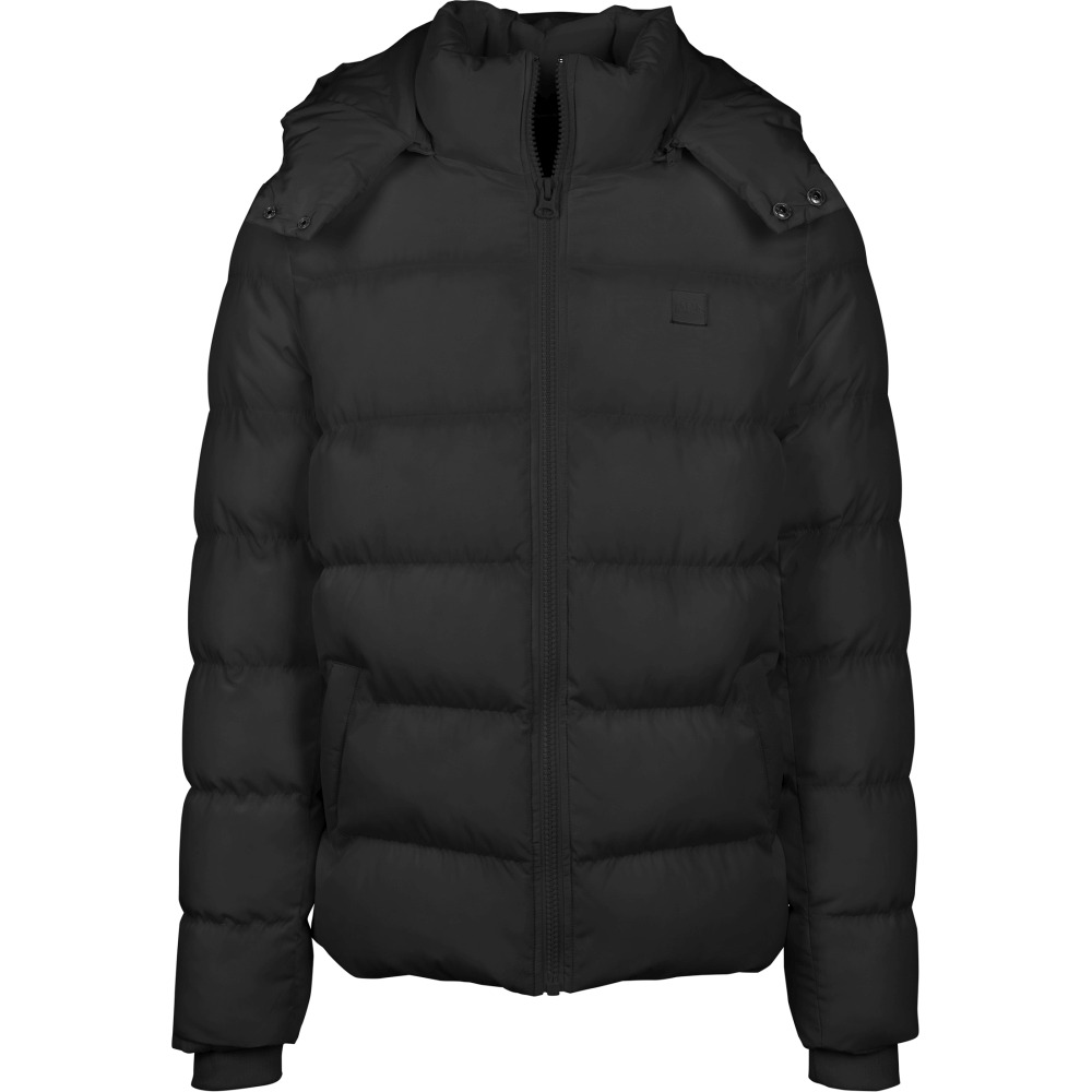 Urban Classics - Boys Hooded Puffer Veste enfant - Noir